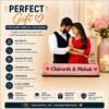 personalized couple cutout table frame with name – custom photo gift