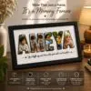 personalized name photo frame (3d letter design)